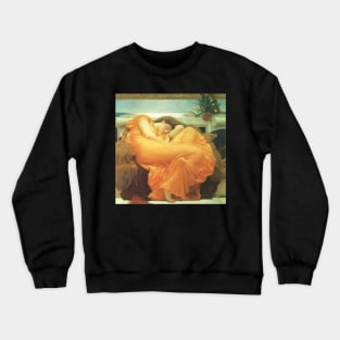 Flaming June by Lord Frederic Leighton Crewneck Sweatshirt